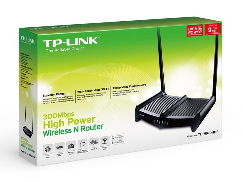 TP Link TL-WR841HP 300Mbps High Power Wireless N Router