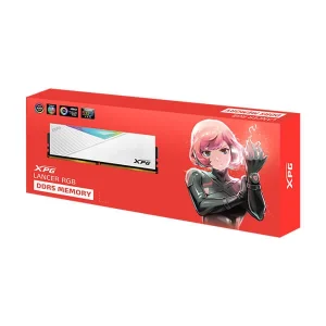 Adata XPG LANCER RGB 16GB (16GBx1) DDR5 5200MHz Desktop RAM (White